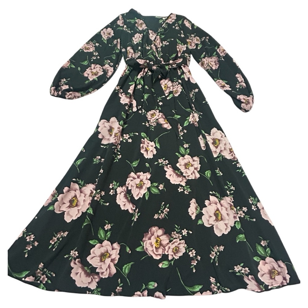 Floral Maxi Dress with Pink Flowers NWOT